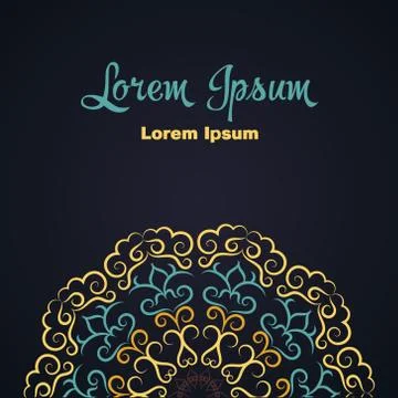 Abstract template design background with decorative elements 스톡 일러스트