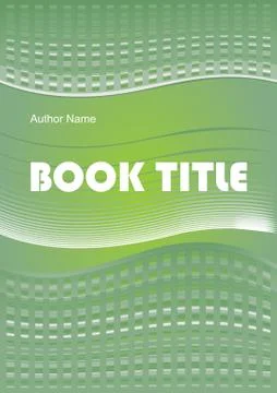 Abstract template design for book, leaflet, flyer, report in green Stock Illustration