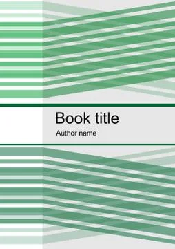 Abstract template design for book, leaflet, flyer, report with green  angled  Stock Illustration