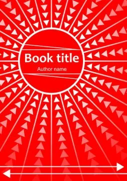 Abstract template design for book, leaflet, flyer, report with red circle and Stock Illustration