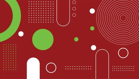 Abstract template design of geometric shapes and circle patterns, modern fu.. Stock Illustration