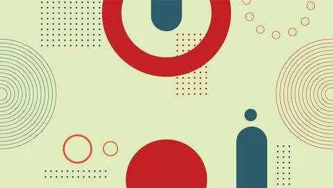 Abstract template design of geometric shapes and circle patterns, modern fu.. Stock Illustration