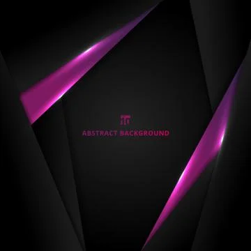 Abstract template design layout metallic purple and black geometric triangle 스톡 일러스트