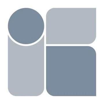 Abstract template frame collage board art bauhaus for text. Contemporary design Stock Illustration