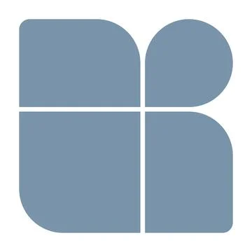 Abstract template frame collage board art bauhaus for text. Contemporary design Stockillustratie