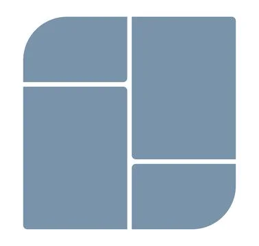 Abstract template frame collage board art bauhaus for text. Contemporary design Stockillustratie