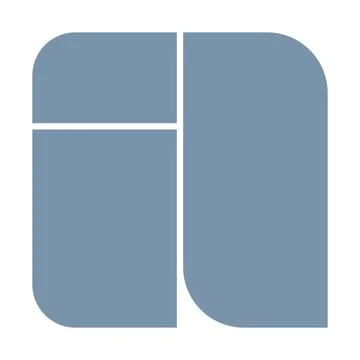 Abstract template frame collage board art bauhaus for text. Contemporary design 스톡 일러스트