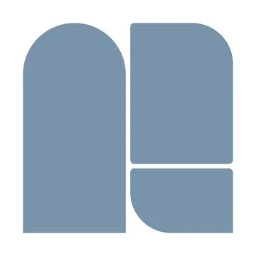 Abstract template frame collage board art bauhaus for text. Contemporary design 스톡 일러스트