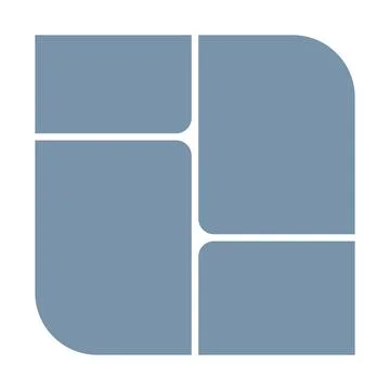 Abstract template frame collage board art bauhaus for text. Contemporary design Stockillustratie