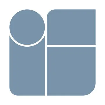 Abstract template frame collage board art bauhaus for text. Contemporary design 스톡 일러스트