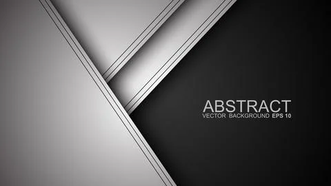 Abstract template of overlapping background with glowing lines. Vector illu.. Stock Illustration