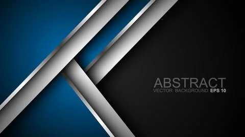 Abstract template of overlapping background with glowing lines. Vector illu.. Stock Illustration