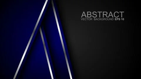 Abstract template of overlapping background with glowing lines. Vector illu.. Stock Illustration