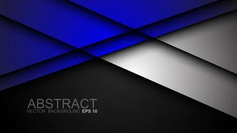 Abstract template of overlapping background with glowing lines. Vector illu.. Stock Illustration
