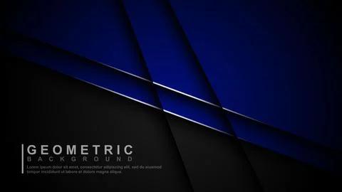 Abstract template of overlapping background with glowing lines. Vector illu.. Stock Illustration