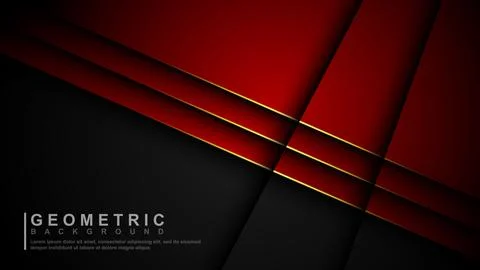 Abstract template of overlapping background with glowing lines. Vector illu.. Stock Illustration