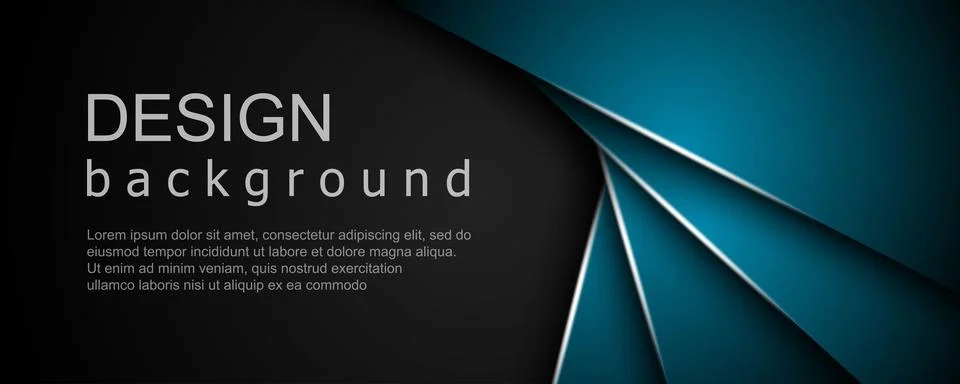 Abstract template of overlapping background with glowing lines. Vector illu.. Stock Illustration