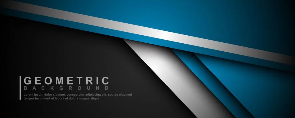 Abstract template of overlapping background with glowing lines. Vector illu.. Stock Illustration