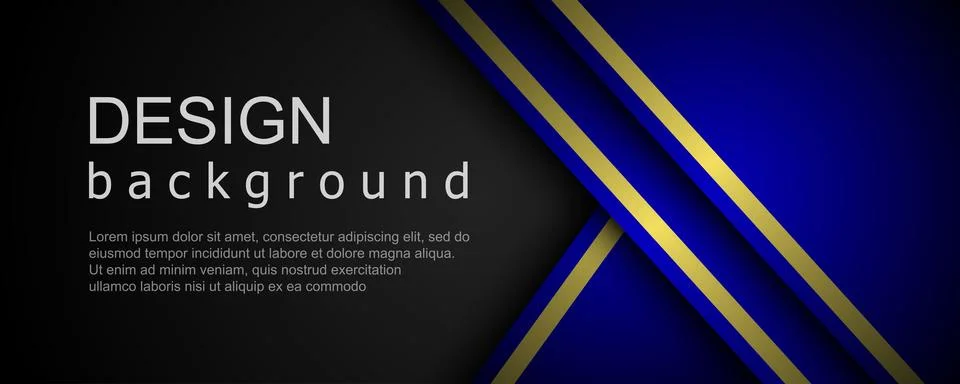 Abstract template of overlapping background with glowing lines. Vector illu.. Stock Illustration