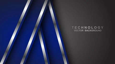 Abstract template of overlapping background with lines. Vector illustration Illustrazione stock