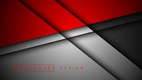 Abstract template of overlapping background with lines. Vector illustration Stock Illustration