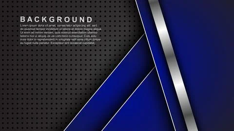 Abstract template of overlapping background with lines. Vector illustration Illustrazione stock