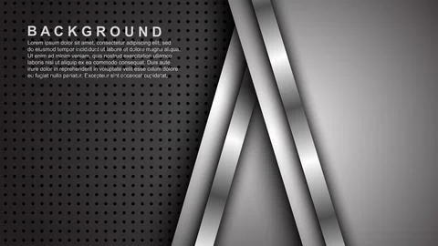 Abstract template of overlapping background with lines. Vector illustration Stock Illustration
