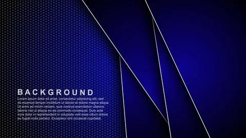 Abstract template of overlapping background with lines. Vector illustration Stock Illustration