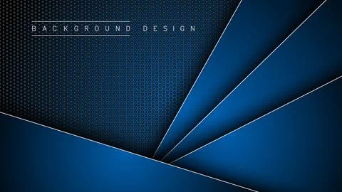 Abstract template of overlapping background with lines. Vector illustration Illustrazione stock