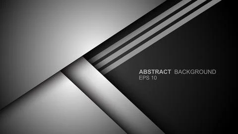 Abstract template of overlapping background with lines. Vector illustration Stock Illustration