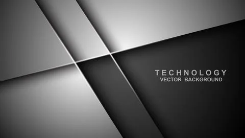 Abstract template of overlapping background with lines. Vector illustration Stock Illustration