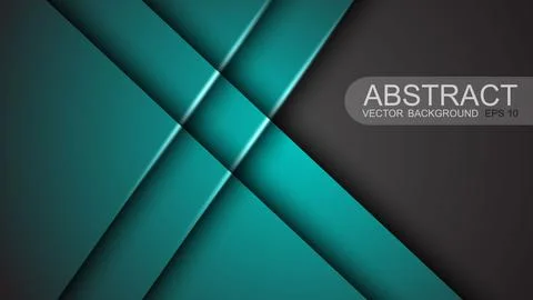 Abstract template of overlapping background with lines. Vector illustration Stock Illustration