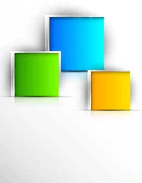 Abstract template with squares Stock Illustration