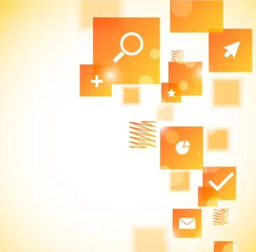 Abstract template with squares Illustrazione stock