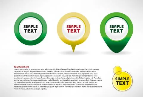 The abstract template for the text and illustrations Stock Illustration