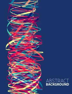 Abstract template with vibrant column. Vector design 库存插图
