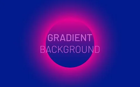 Abstract template with vibrant gradient shape. Illustrazione stock