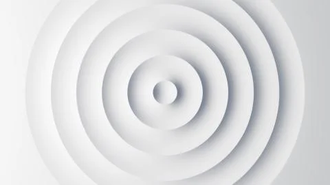 Abstract template of white circular waves 库存插图