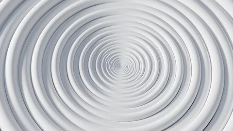 Abstract template of white circular waves 库存插图