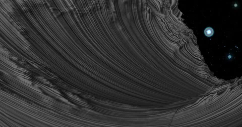 Abstract tenderness dark curling background wave surface. Gold aqua liquid wave Vídeo Stock 271661298