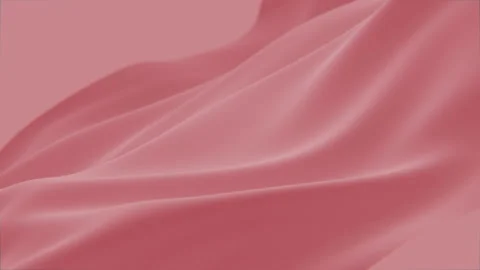 Abstract tenderness red silk background luxury wave cloth satin pastel color Stock Footage 218403307