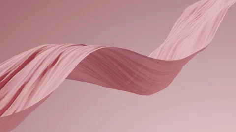Abstract tenderness red silk background luxury wave cloth satin pastel color Stock Footage 249617384