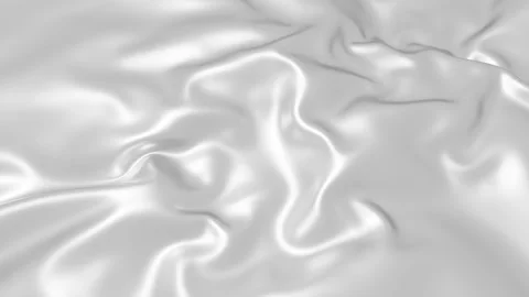 Abstract tenderness silver silk background luxury wave cloth satin fabric Stock Footage 290008754