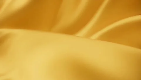 Abstract tenderness yellow silk background luxury wave cloth Stock Footage 300018838