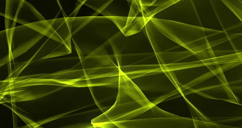 Abstract tenderness yellow transparent background luxury wave cloth. Wavy fluid Vídeo Stock 292152561