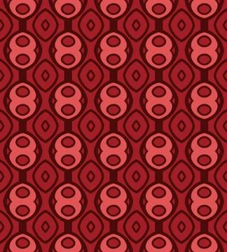 Abstract Terracotta pattern with rounds 1 Stock Illustration
