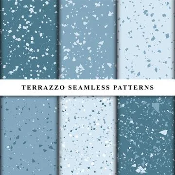 Abstract terrazzo seamless pattern Stock Illustration