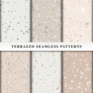 Abstract terrazzo seamless pattern Stock Illustration