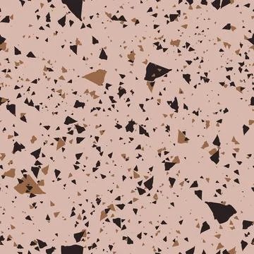 Abstract terrazzo seamless pattern Stock Illustration