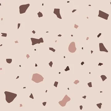 Abstract terrazzo seamless pattern Illustrazione stock